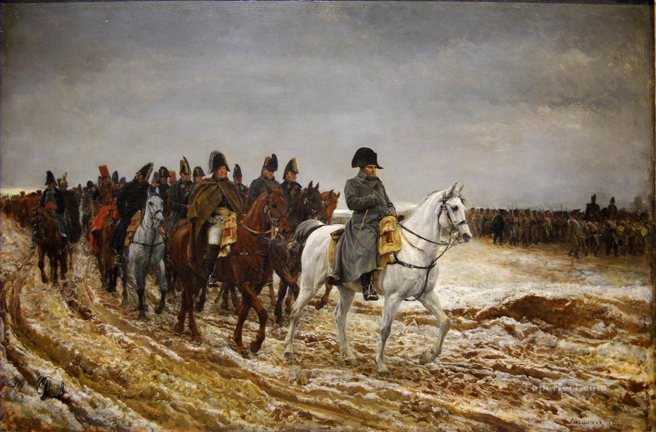 フランス戦役 1861 年軍事 ジャン・ルイ・エルネスト・メソニエ アーネスト・メソニエ 学術軍事戦争油絵